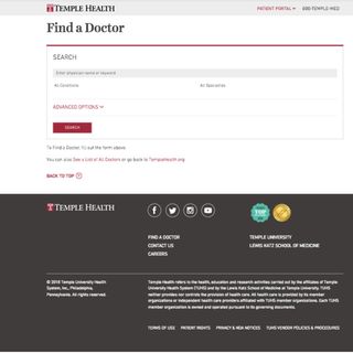 Temple Find a Doctor