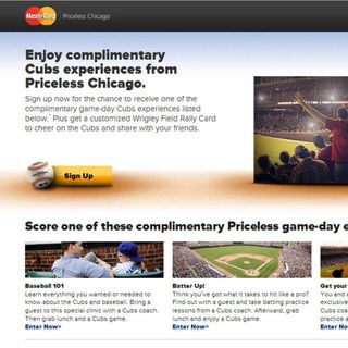 Mastercard Priceless - Chicago Cubs