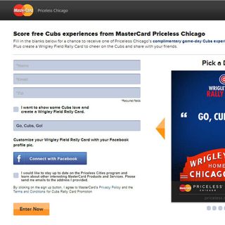 Mastercard Priceless - Chicago Cubs